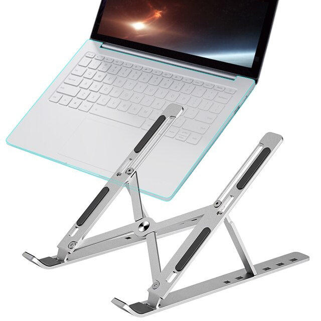Foldable Laptop Stand — Adjustable Aluminium Notebook Stand